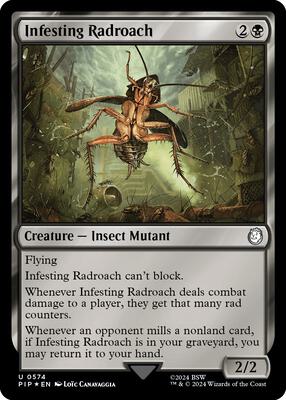 Infesting Radroach (Surge Foil) card from Universes Beyond: Fallout