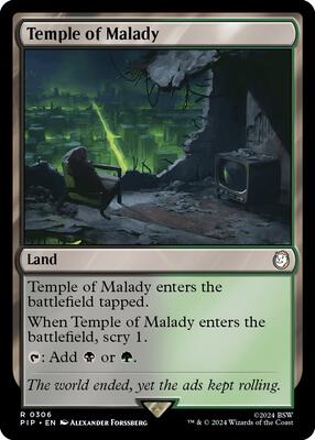 Temple of Malady card from Universes Beyond: Fallout