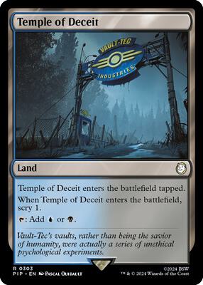 Temple of Deceit card from Universes Beyond: Fallout