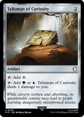 Talisman of Curiosity card from Universes Beyond: Fallout