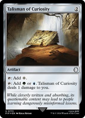 Talisman of Curiosity (Surge Foil) card from Universes Beyond: Fallout