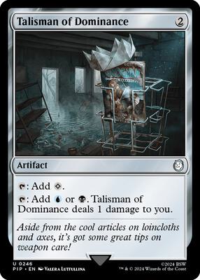 Talisman of Dominance card from Universes Beyond: Fallout