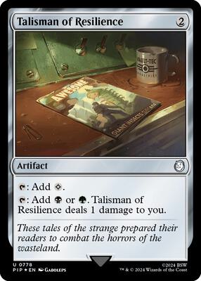 Talisman of Resilience (Surge Foil) card from Universes Beyond: Fallout