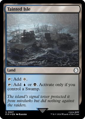 Tainted Isle (Surge Foil) card from Universes Beyond: Fallout