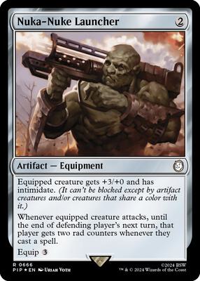 Nuka-Nuke Launcher (Surge Foil) card from Universes Beyond: Fallout