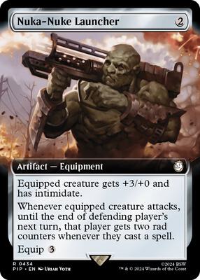 Nuka-Nuke Launcher (Extended Art) card from Universes Beyond: Fallout