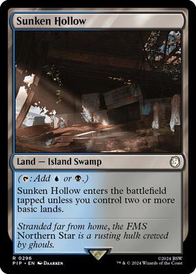 Sunken Hollow card from Universes Beyond: Fallout