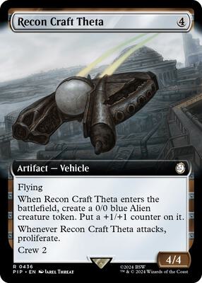Recon Craft Theta (Extended Art) card from Universes Beyond: Fallout