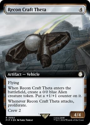 Recon Craft Theta (Extended Art) (Surge Foil) card from Universes Beyond: Fallout