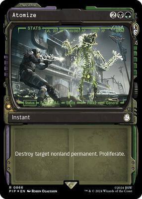 Atomize (Showcase) (Surge Foil) card from Universes Beyond: Fallout