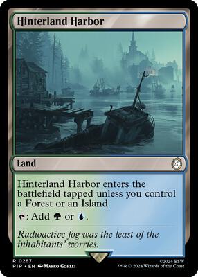Hinterland Harbor card from Universes Beyond: Fallout