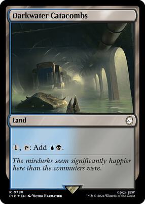 Darkwater Catacombs (Surge Foil) card from Universes Beyond: Fallout