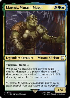 Marcus, Mutant Mayor (Surge Foil) card from Universes Beyond: Fallout