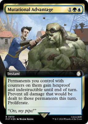 Mutational Advantage (Extended Art) (Surge Foil) card from Universes Beyond: Fallout