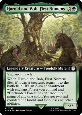 Harold and Bob, First Numens (Extended Art) card from Universes Beyond: Fallout