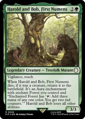 Harold and Bob, First Numens (Surge Foil) card from Universes Beyond: Fallout