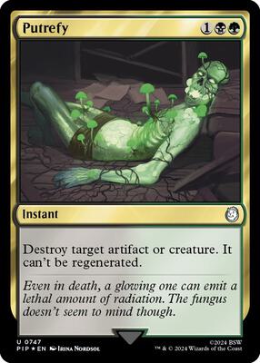 Putrefy (Surge Foil) card from Universes Beyond: Fallout
