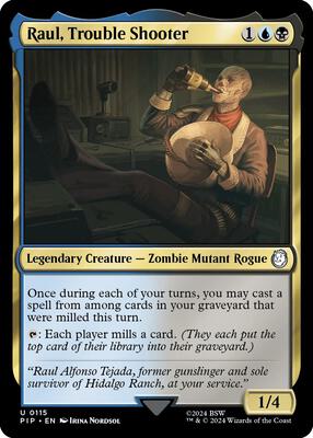 Raul, Trouble Shooter card from Universes Beyond: Fallout