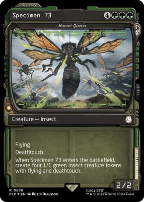 Specimen 73 - Hornet Queen (Showcase) (Surge Foil) card from Universes Beyond: Fallout