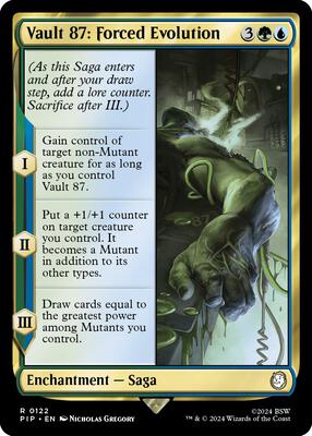 Vault 87: Forced Evolution card from Universes Beyond: Fallout