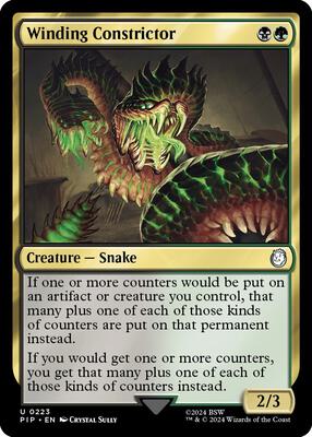 Winding Constrictor card from Universes Beyond: Fallout