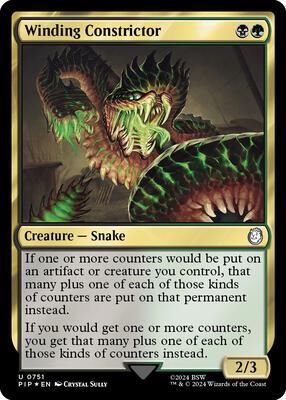 Winding Constrictor (Surge Foil) card from Universes Beyond: Fallout