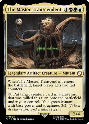 The Master, Transcendent card from Universes Beyond: Fallout