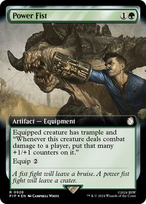 Power Fist (Extended Art) (Surge Foil) card from Universes Beyond: Fallout