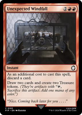 Unexpected Windfall card from Universes Beyond: Fallout