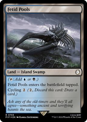 Fetid Pools (Surge Foil) card from Universes Beyond: Fallout