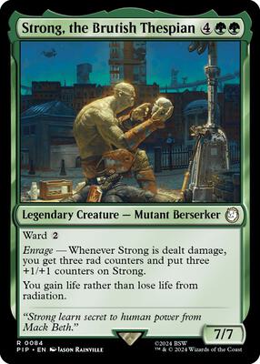 Strong, the Brutish Thespian card from Universes Beyond: Fallout