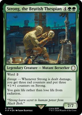 Strong, the Brutish Thespian (Surge Foil) card from Universes Beyond: Fallout