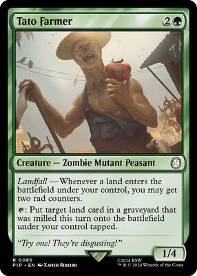Tato Farmer card from Universes Beyond: Fallout