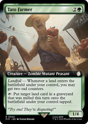 Tato Farmer (Extended Art) card from Universes Beyond: Fallout