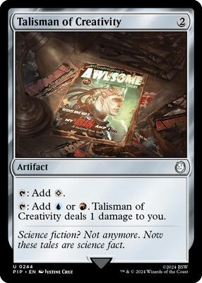 Talisman of Creativity card from Universes Beyond: Fallout