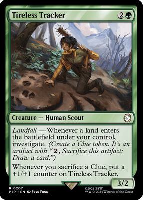 Tireless Tracker card from Universes Beyond: Fallout