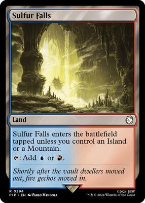 Sulfur Falls card from Universes Beyond: Fallout