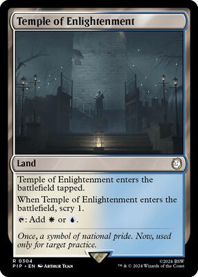 Temple of Enlightenment card from Universes Beyond: Fallout