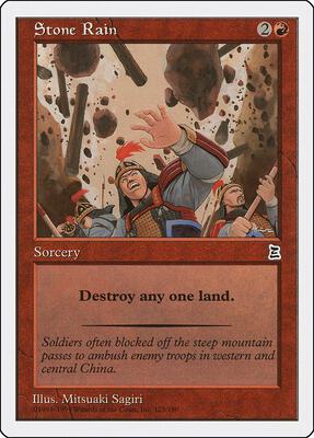 Stone Rain card from Portal Three Kingdoms