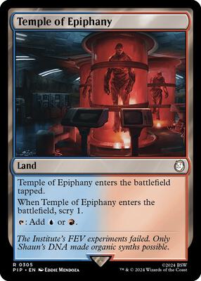 Temple of Epiphany card from Universes Beyond: Fallout