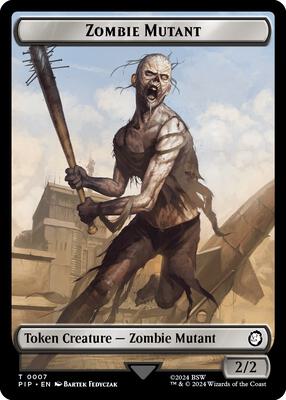 Zombie Mutant // Clue Double-Sided Token card from Universes Beyond: Fallout