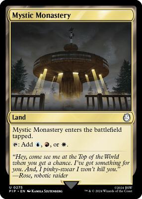 Mystic Monastery card from Universes Beyond: Fallout