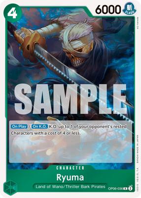 Ryuma card from Wings of the Captain