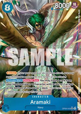 Aramaki (Alternate Art) card from Wings of the Captain