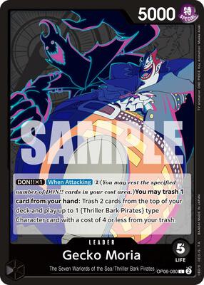 Gecko Moria (080) card from Wings of the Captain