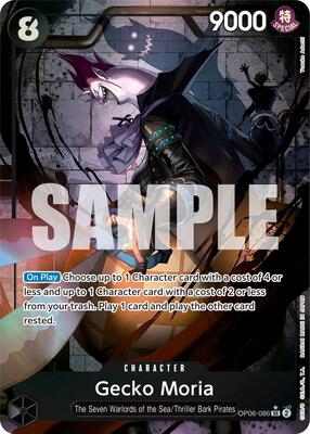 Gecko Moria (086) (Alternate Art) card from Wings of the Captain