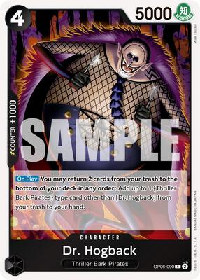 Dr. Hogback card from Wings of the Captain