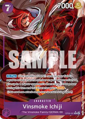 Vinsmoke Ichiji (061) (Alternate Art) card from Wings of the Captain