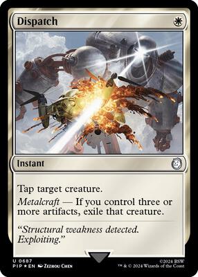 Dispatch (Surge Foil) card from Universes Beyond: Fallout