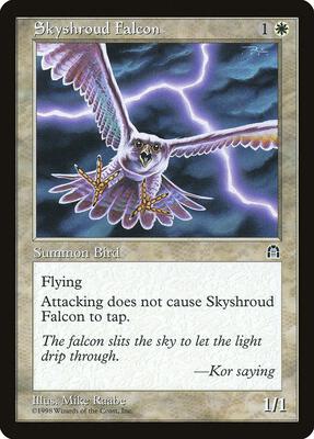 Skyshroud Falcon card from Stronghold